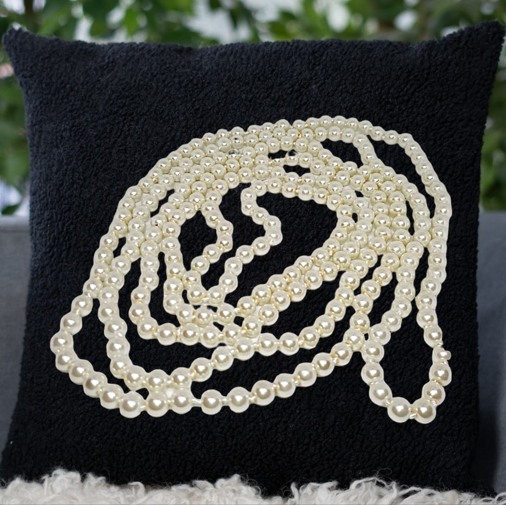N4S Extra Long Faux Pearls Necklace 90" NWOT